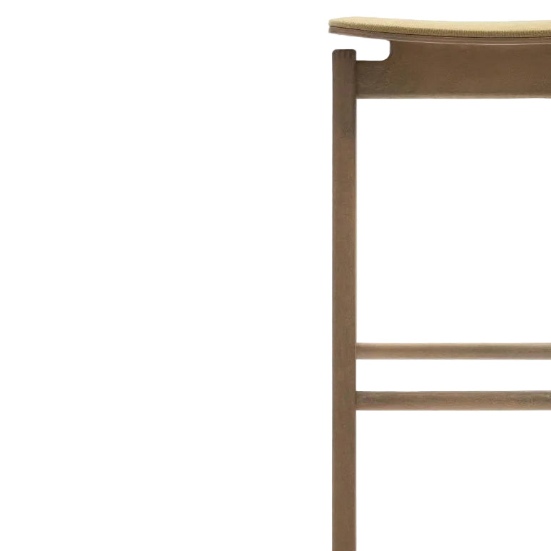 Ritz Wooden Upholstered Bar Stool