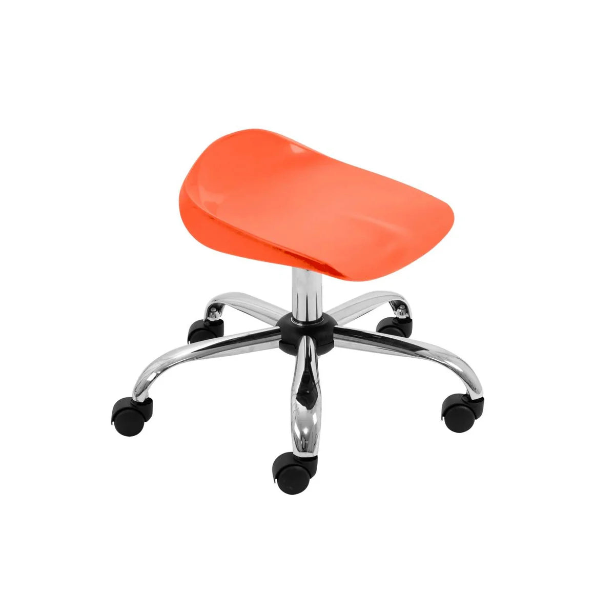 Titan Junior Swivel Classroom Stool with Chrome Base and Castors