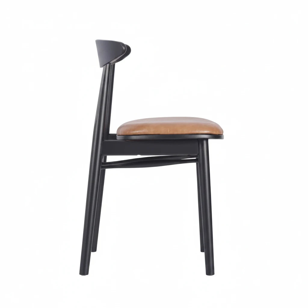 Naya Wooden Upholstered Side Chair