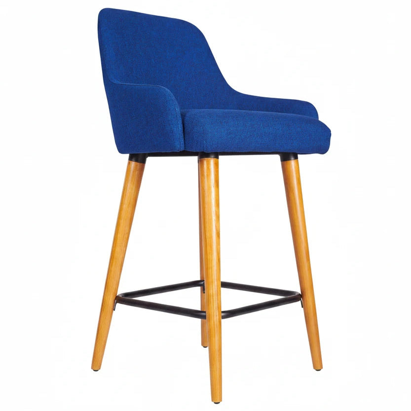 Camden Wooden Upholstered Bar Stool