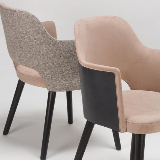 Cirrus Wooden Upholstered Armchair