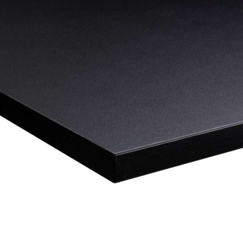 Jet Black Laminate Table Top - 25mm