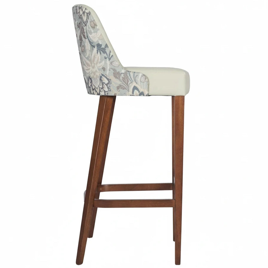 Bari Wooden Upholstered Bar Stool