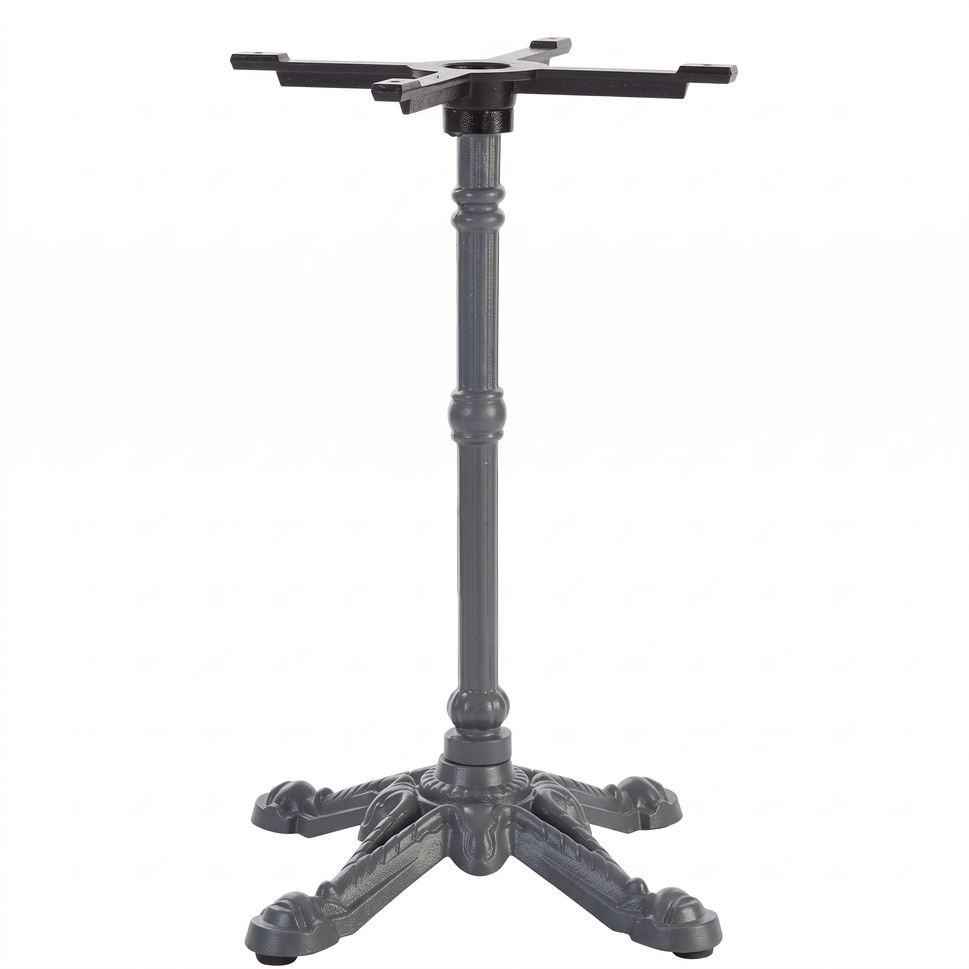 Bistro Ornate Four Leg Cast Iron Table Base - Powdercoated