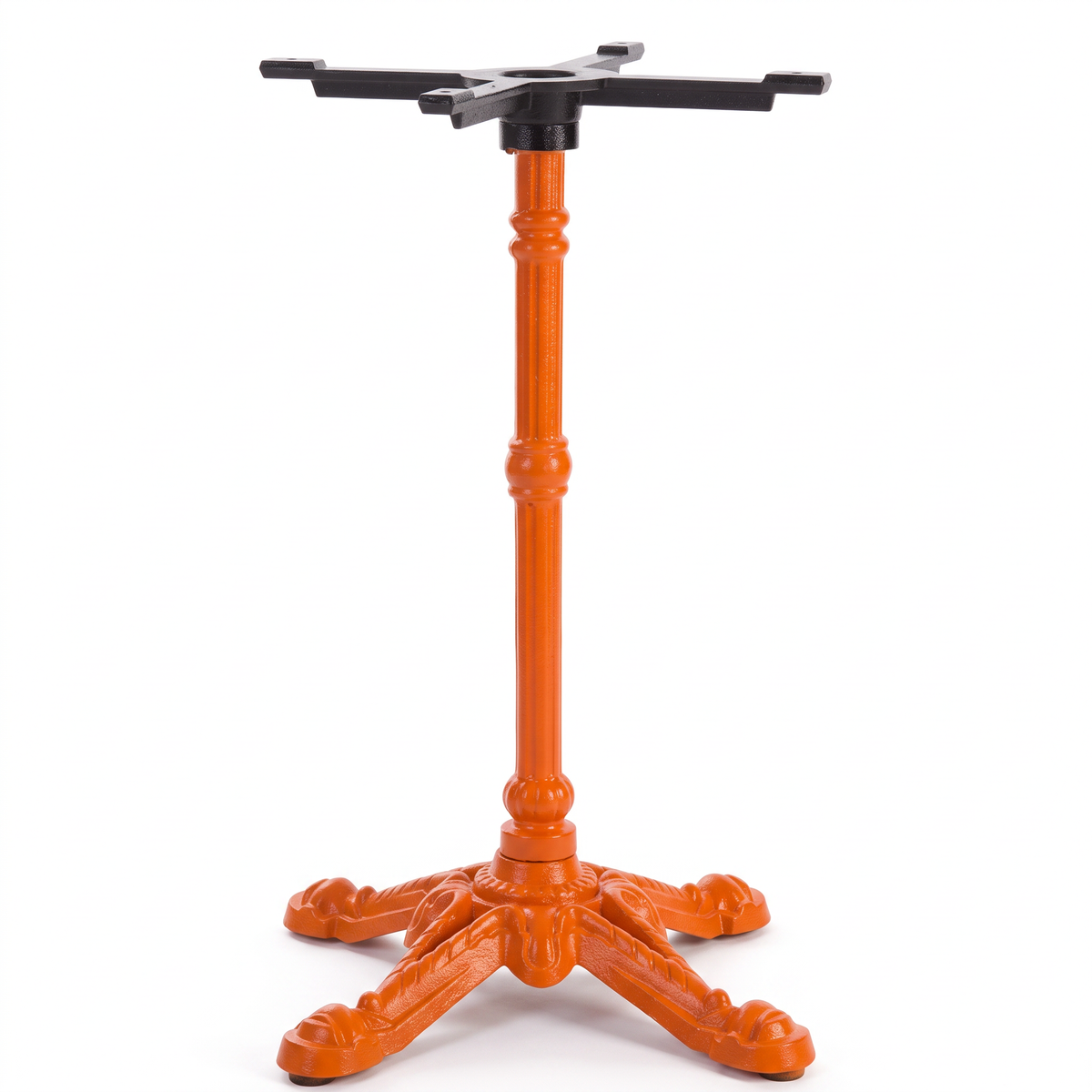 Bistro Ornate Four Leg Cast Iron Table Base - Powdercoated