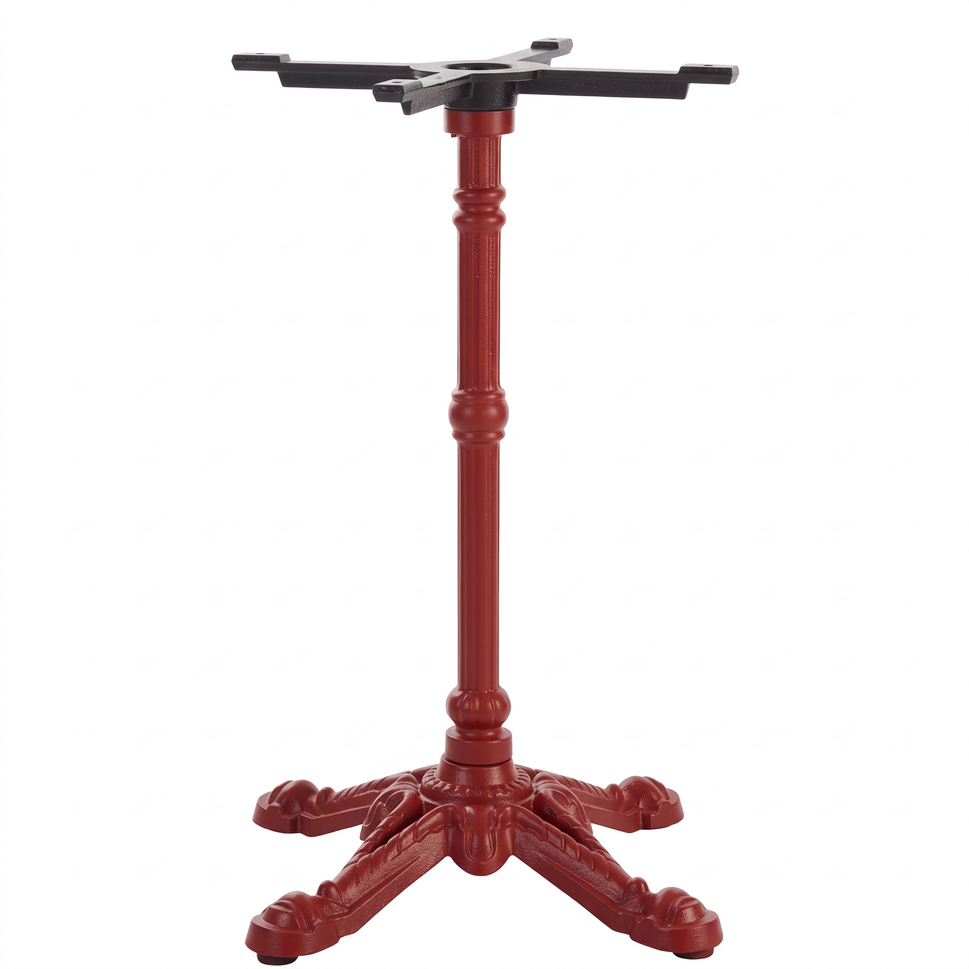Bistro Ornate Four Leg Cast Iron Table Base - Powdercoated