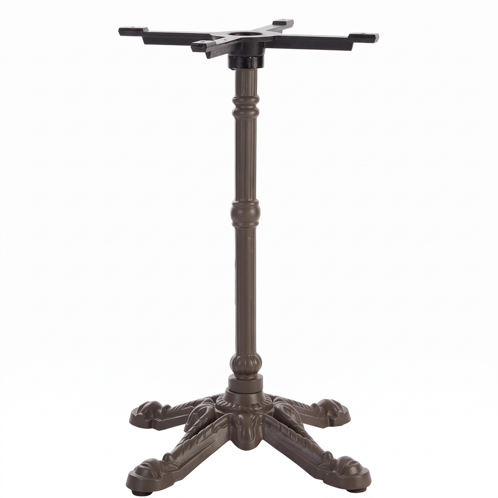 Bistro Ornate Four Leg Cast Iron Table Base - Powdercoated