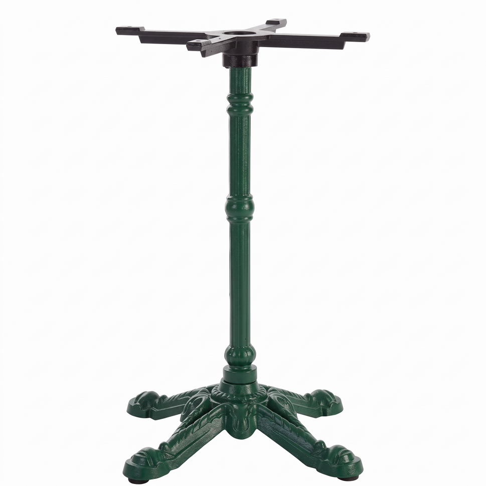 Bistro Ornate Four Leg Cast Iron Table Base - Powdercoated