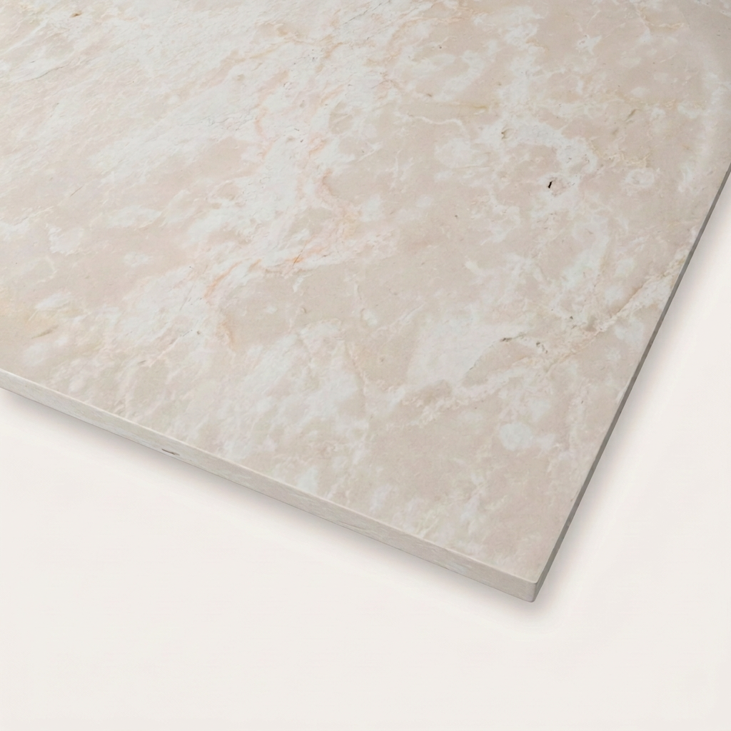 Beige Botticino Real Marble Restaurant Table Top - 20mm