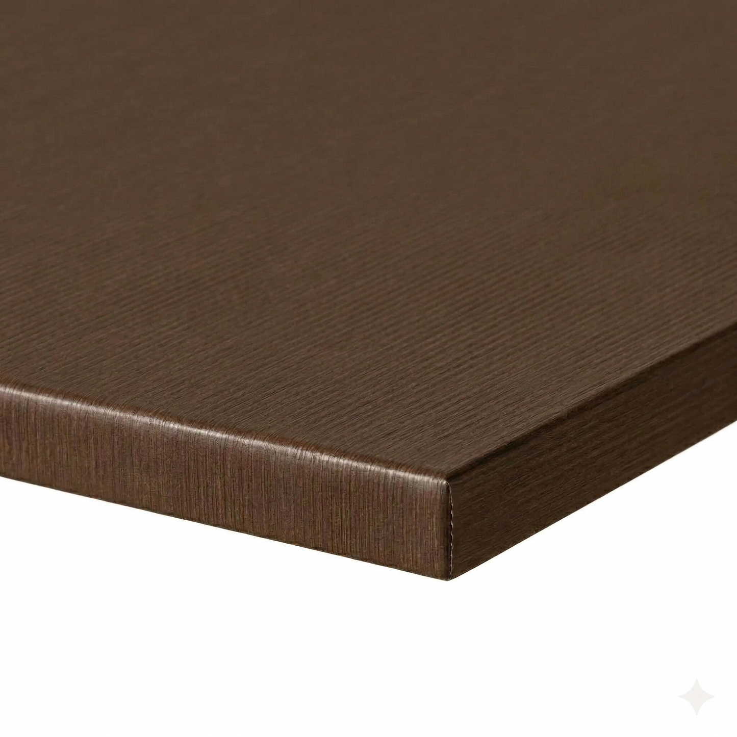 Bronze Brushed Metal Restaurant Laminate Table Top - 25mm