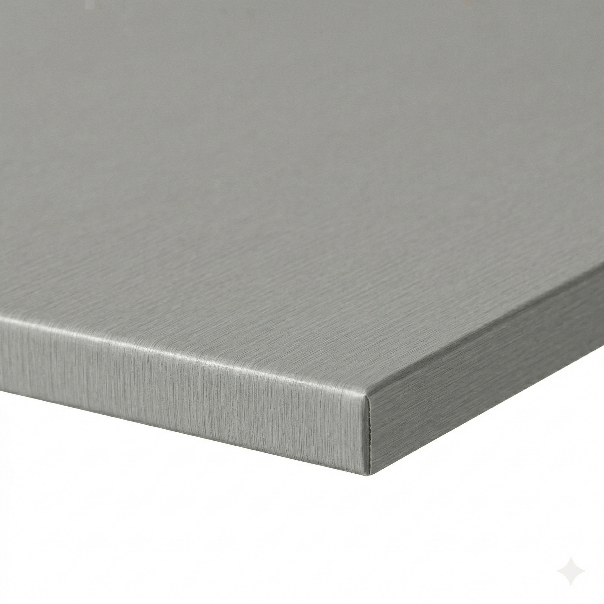 Brushed Silvergrey Restaurant Laminate Table Top - 25mm