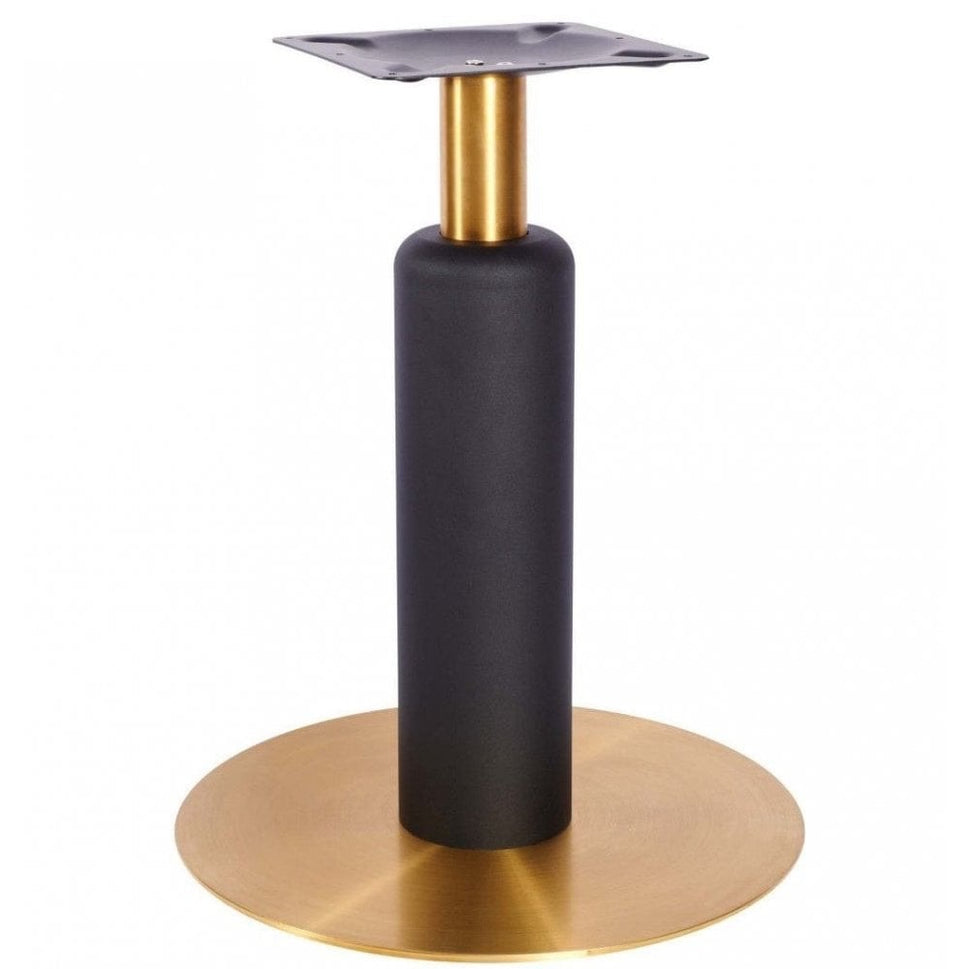 Titan L Brass Black Table Base - Large