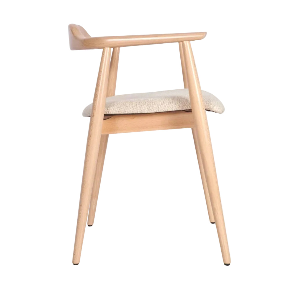 Beth Wooden Upholstered Armchair