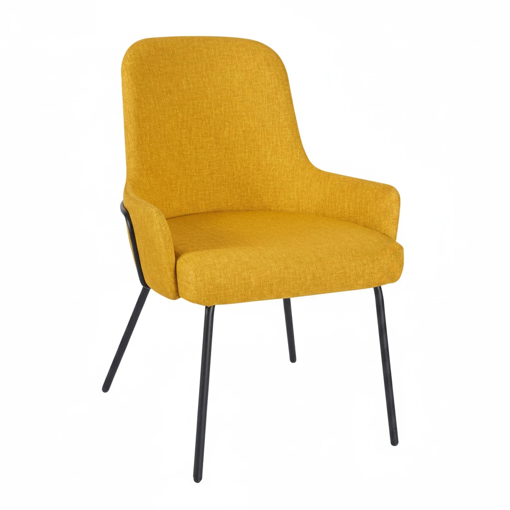 Camden Metal Upholstered Side Chair