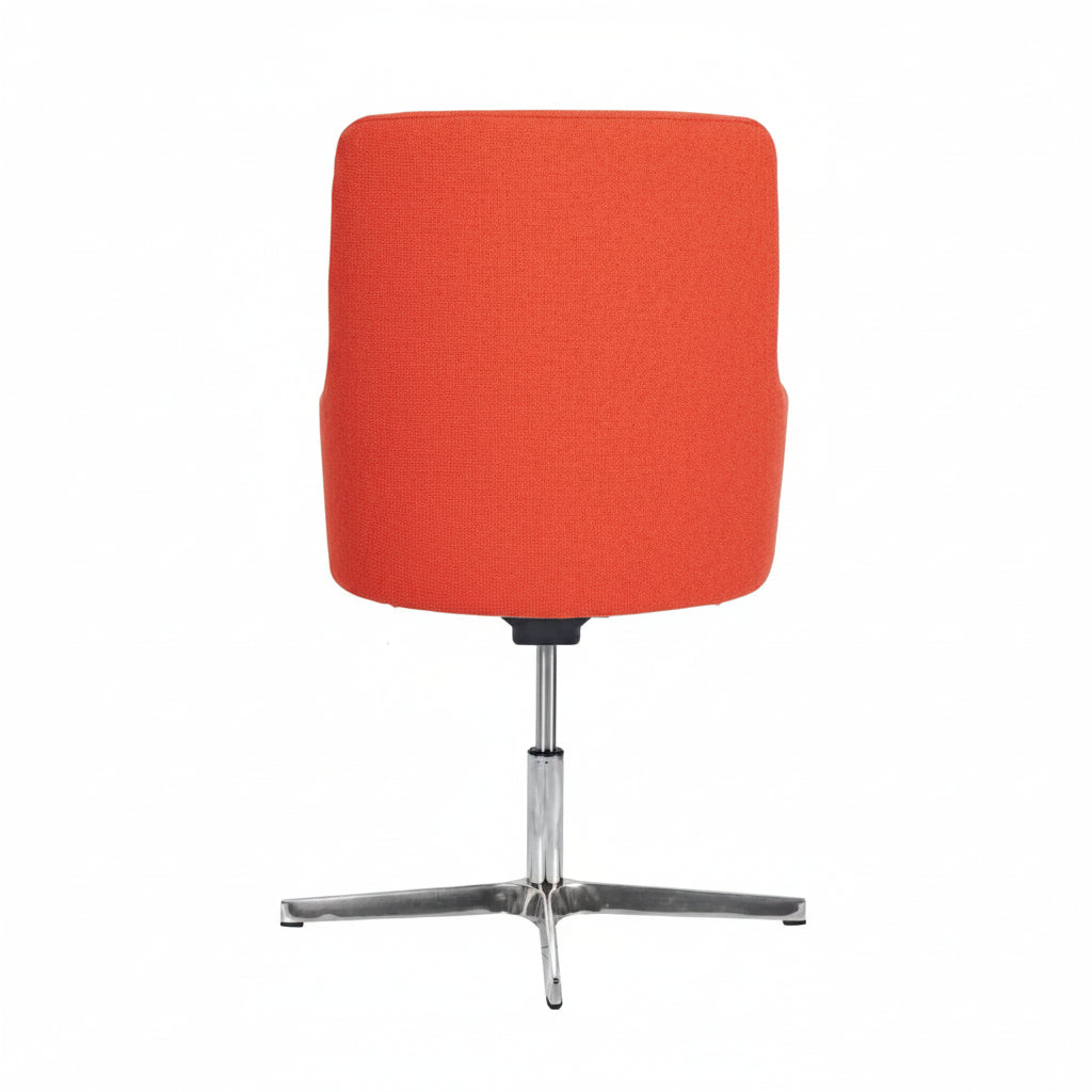 Huntington Highback Wooden Upholstered Swivel Armchair