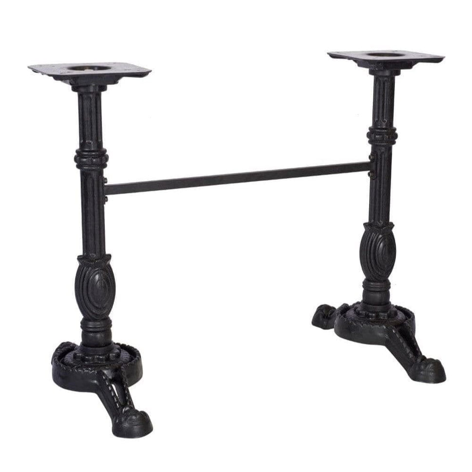 Bistro Ornate Twin Pedestal Outdoor Table Base