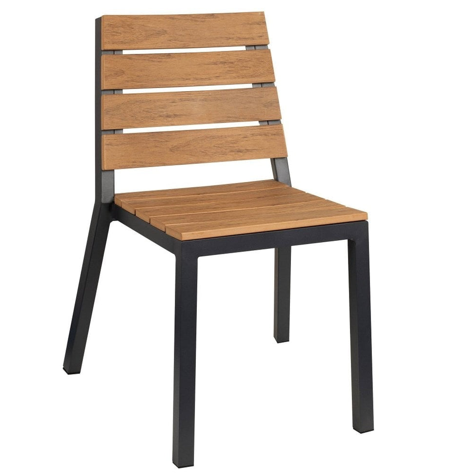 Riga Outdoor Stacking Wooden Side Chair