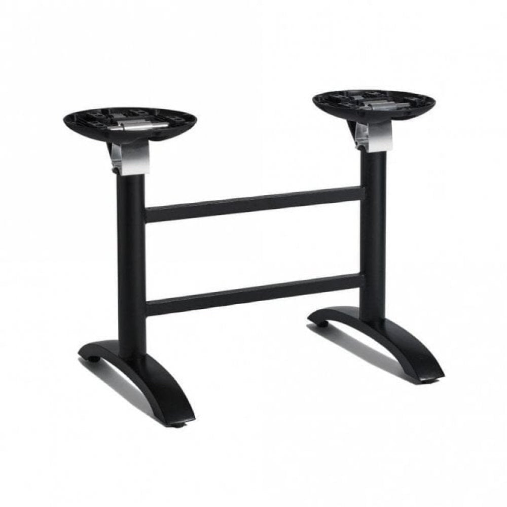 Spaceguard Outdoor Black Twin Pedestal Table Base