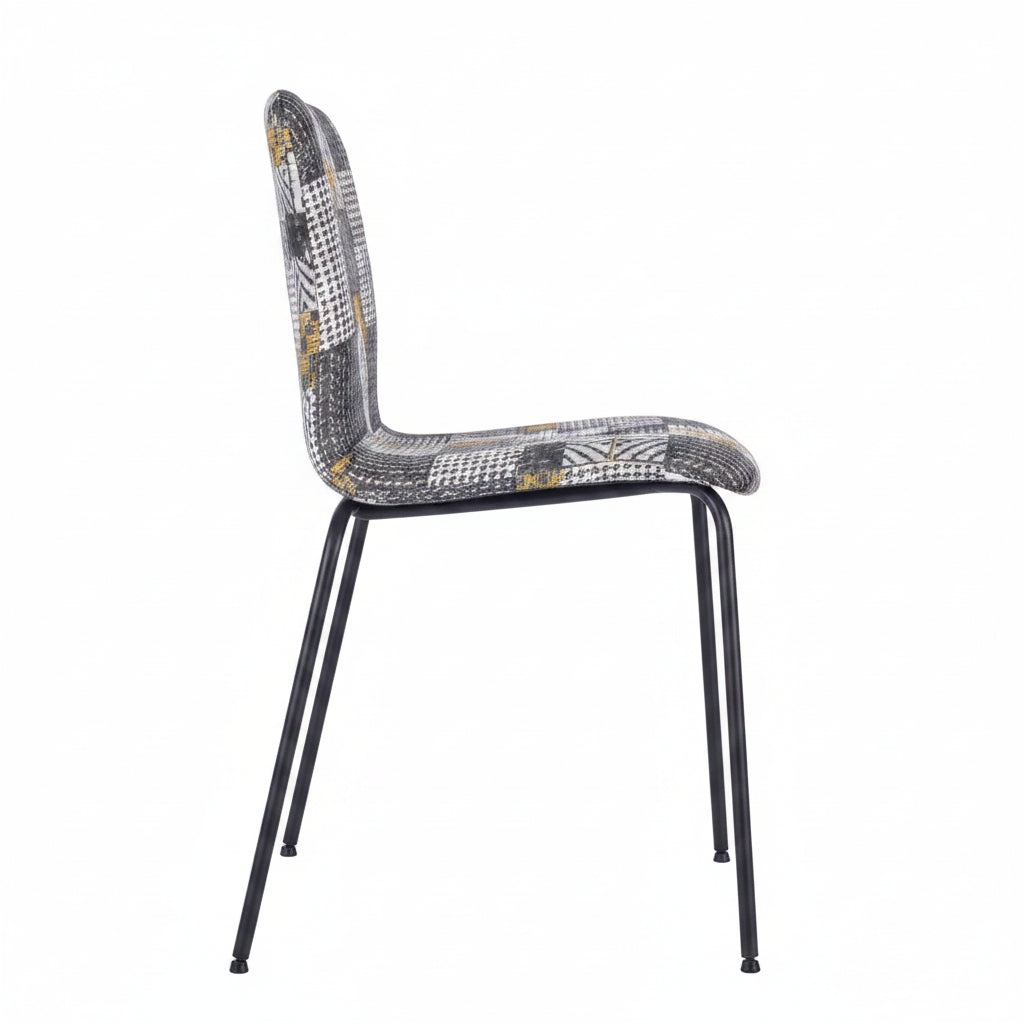 Copenhagen Upholstered Metal Side Chair