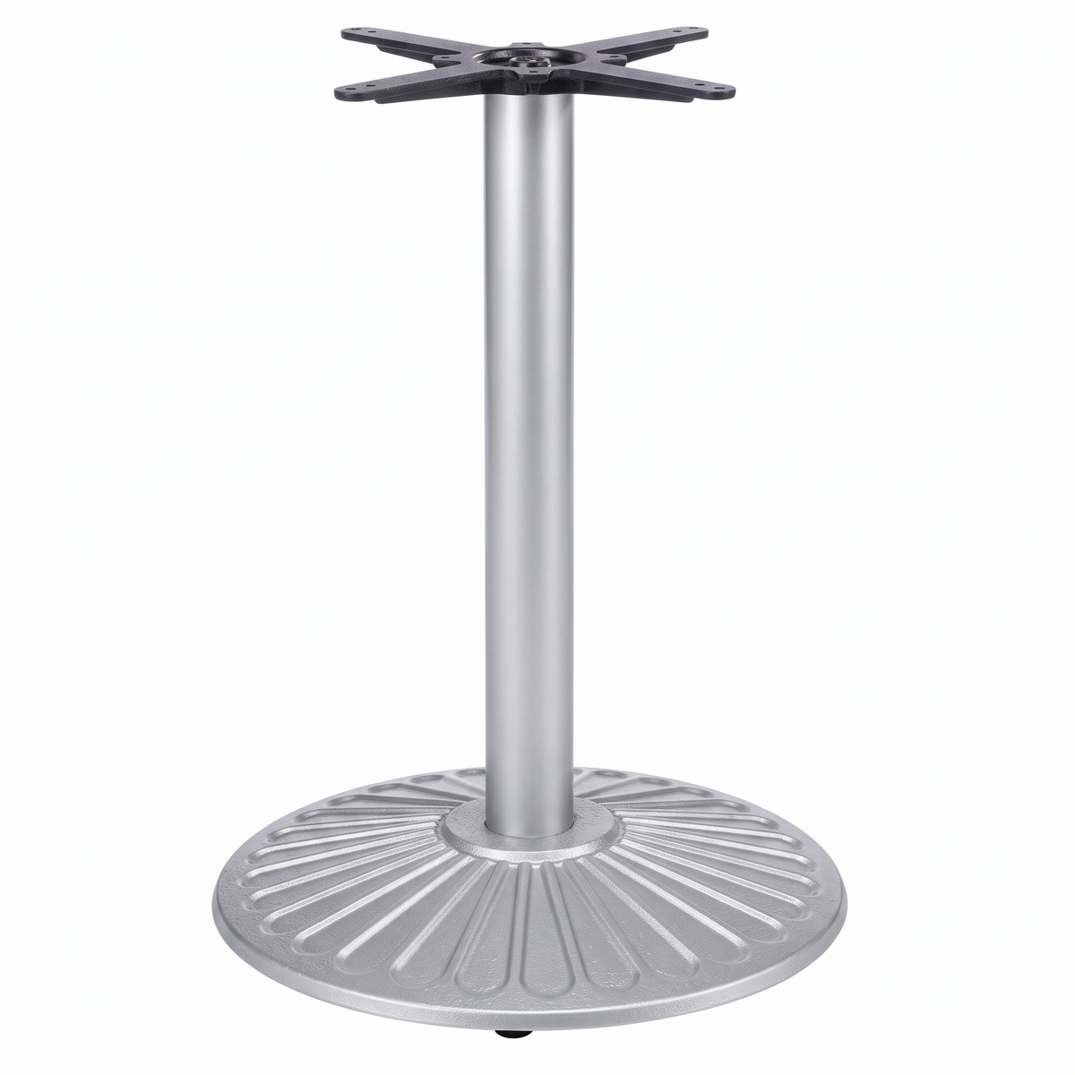 Crewe Medium Round Black Cast Iron Table Base - Powdercoated