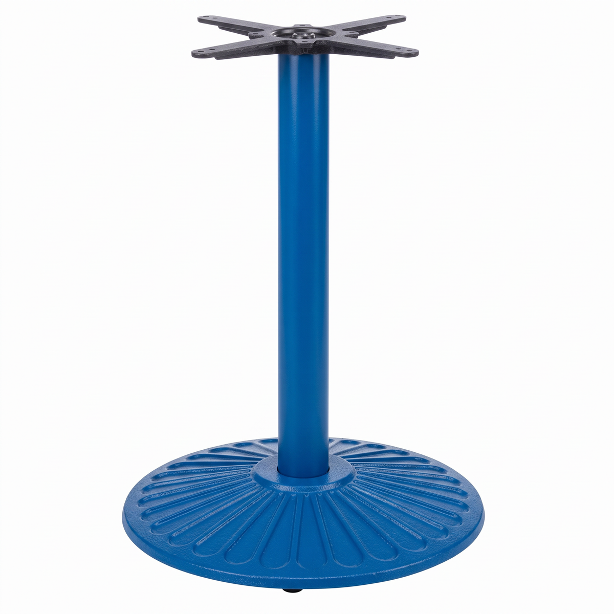 Crewe Medium Round Black Cast Iron Table Base - Powdercoated