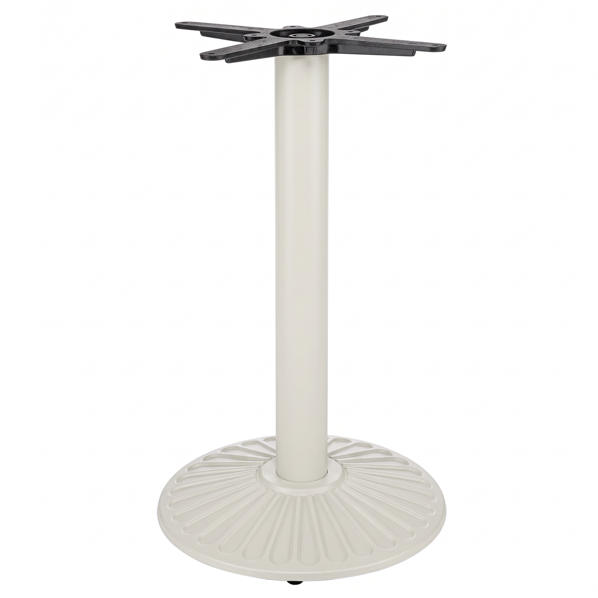 Crewe Small Round Black Cast Iron Table Base - Powdercoated