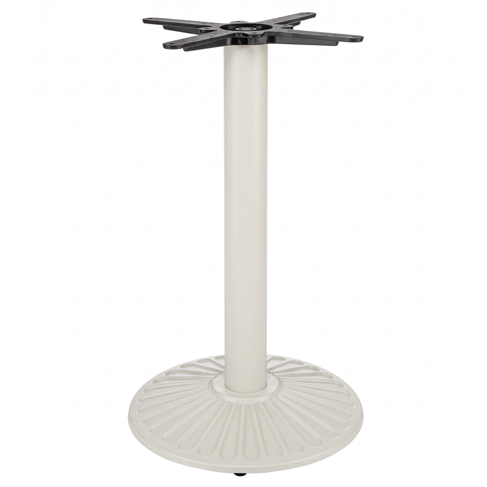 Crewe Small Round Black Cast Iron Table Base - Powdercoated