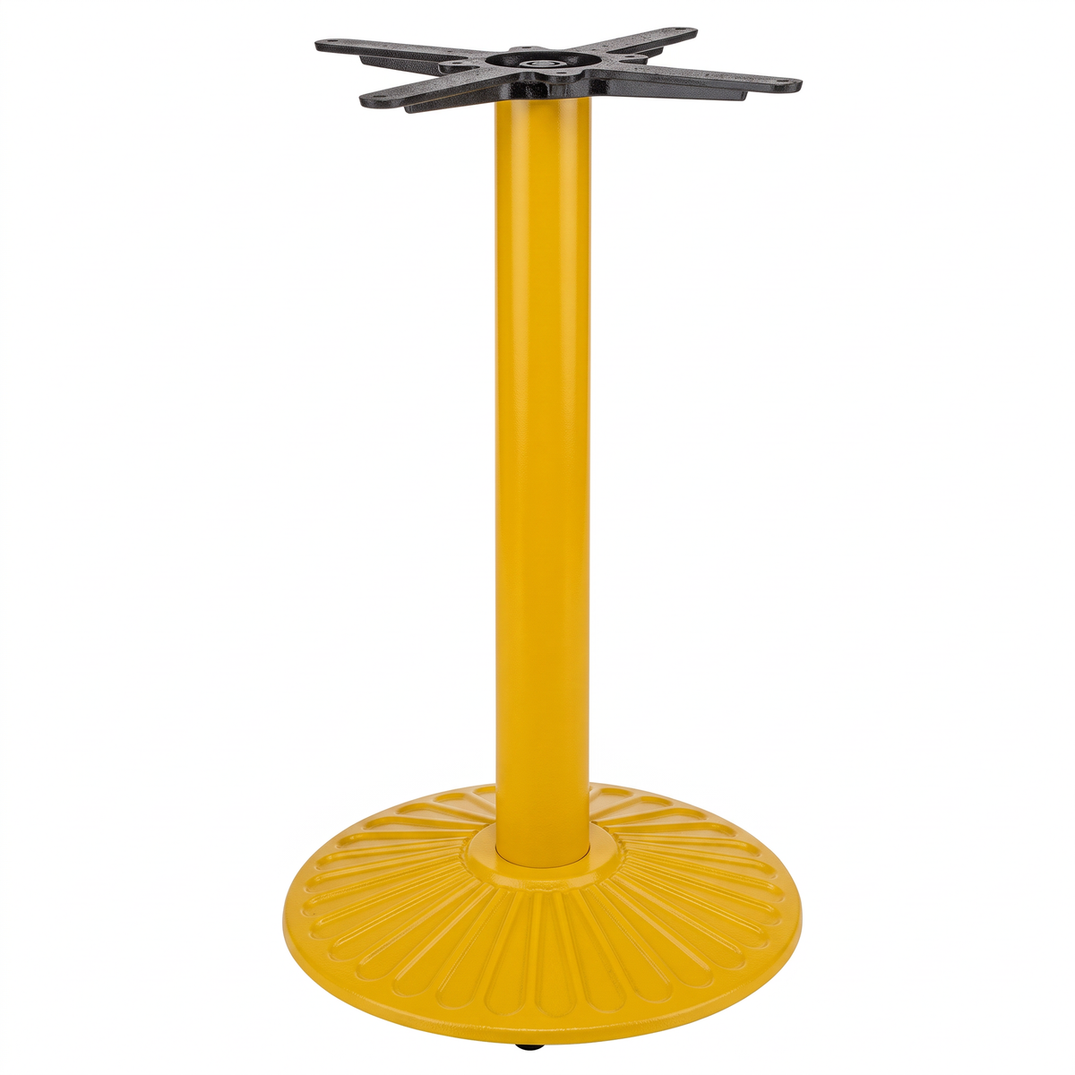 Crewe Small Round Black Cast Iron Table Base - Powdercoated