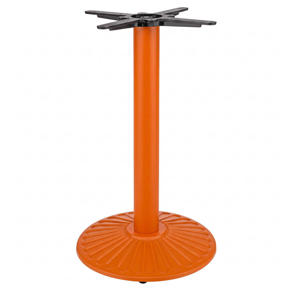 Crewe Small Round Black Cast Iron Table Base - Powdercoated
