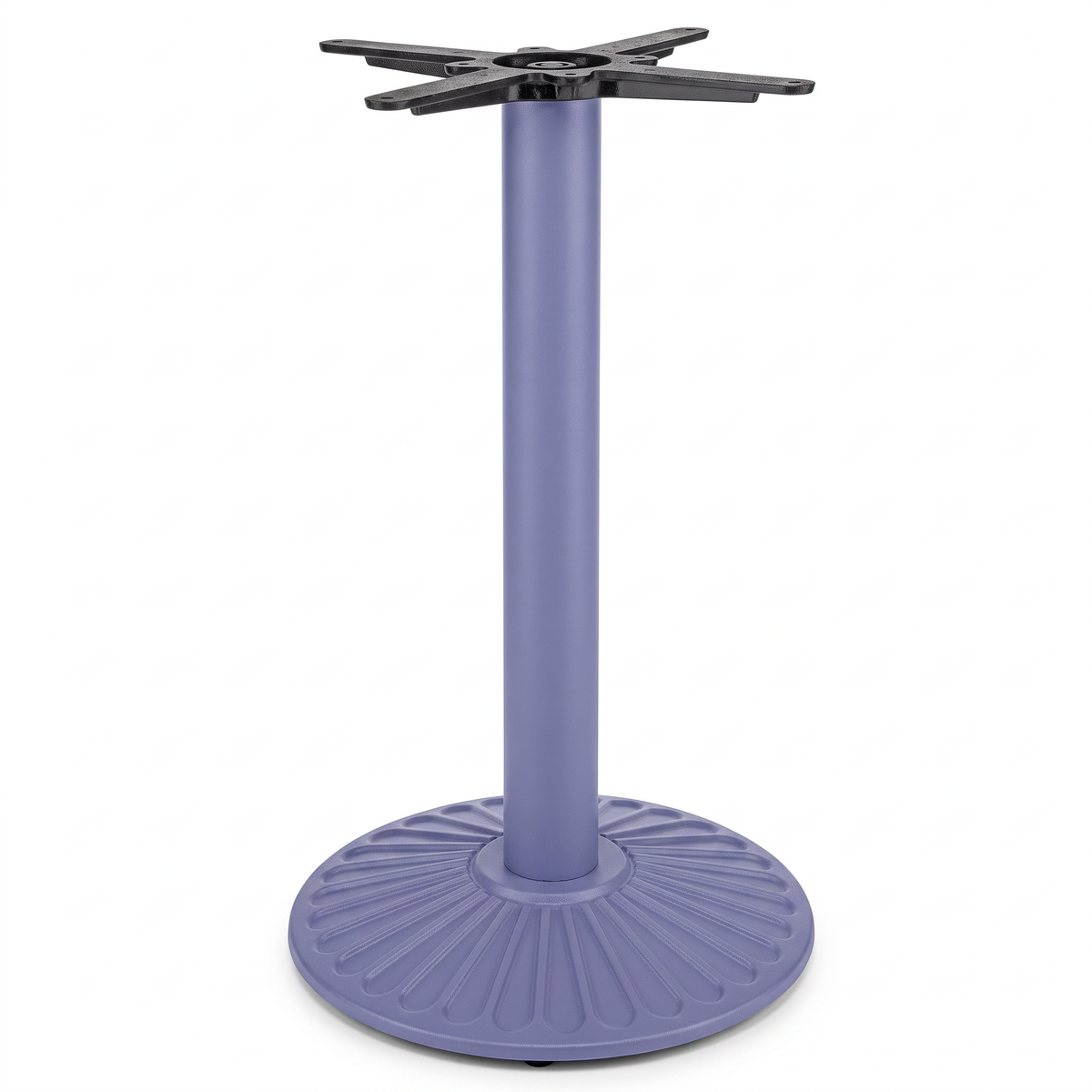 Crewe Small Round Black Cast Iron Table Base - Powdercoated