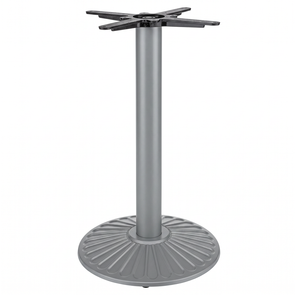 Crewe Small Round Black Cast Iron Table Base - Powdercoated