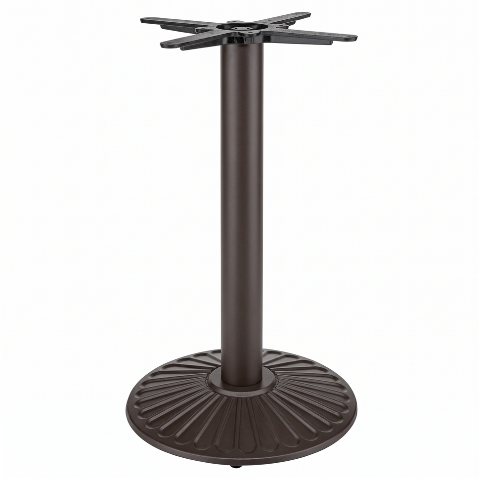 Crewe Small Round Black Cast Iron Table Base - Powdercoated