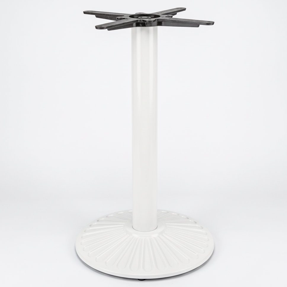 Crewe Small Round Black Cast Iron Table Base - Powdercoated
