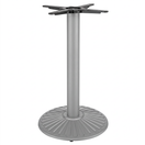 Switch The Crewe Small Round Black Cast Iron Table Base - Powdercoated features a compact round, ridged bottom, four-pronged top, industrial style, custom RAL options, and a durable commercial powdercoat finish. 3 image