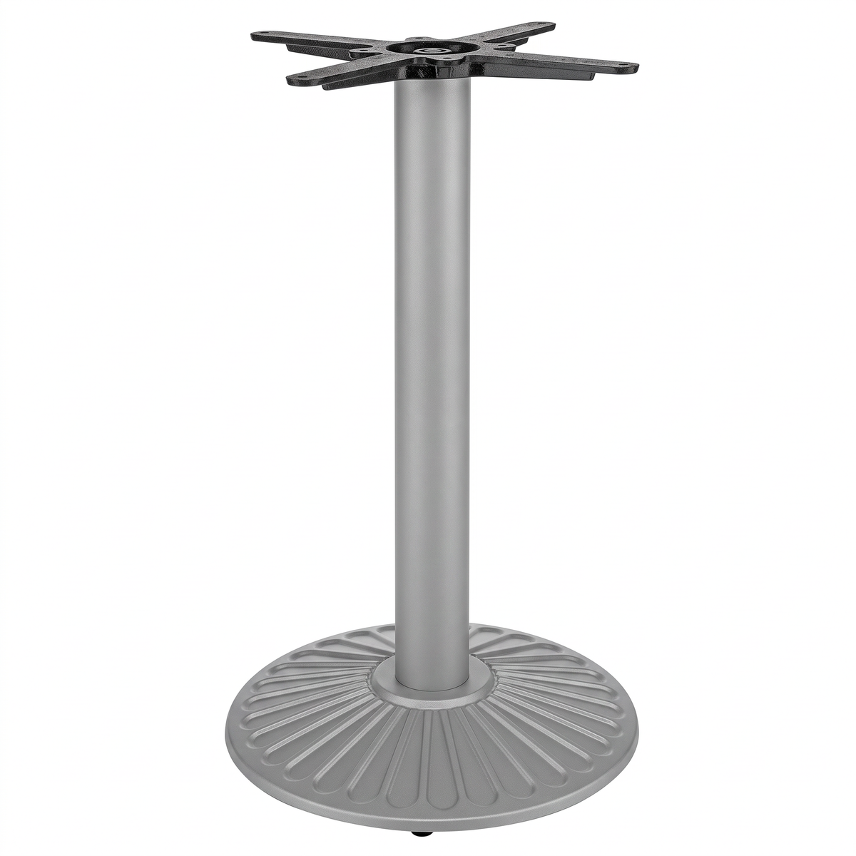 Crewe Small Round Black Cast Iron Table Base - Powdercoated