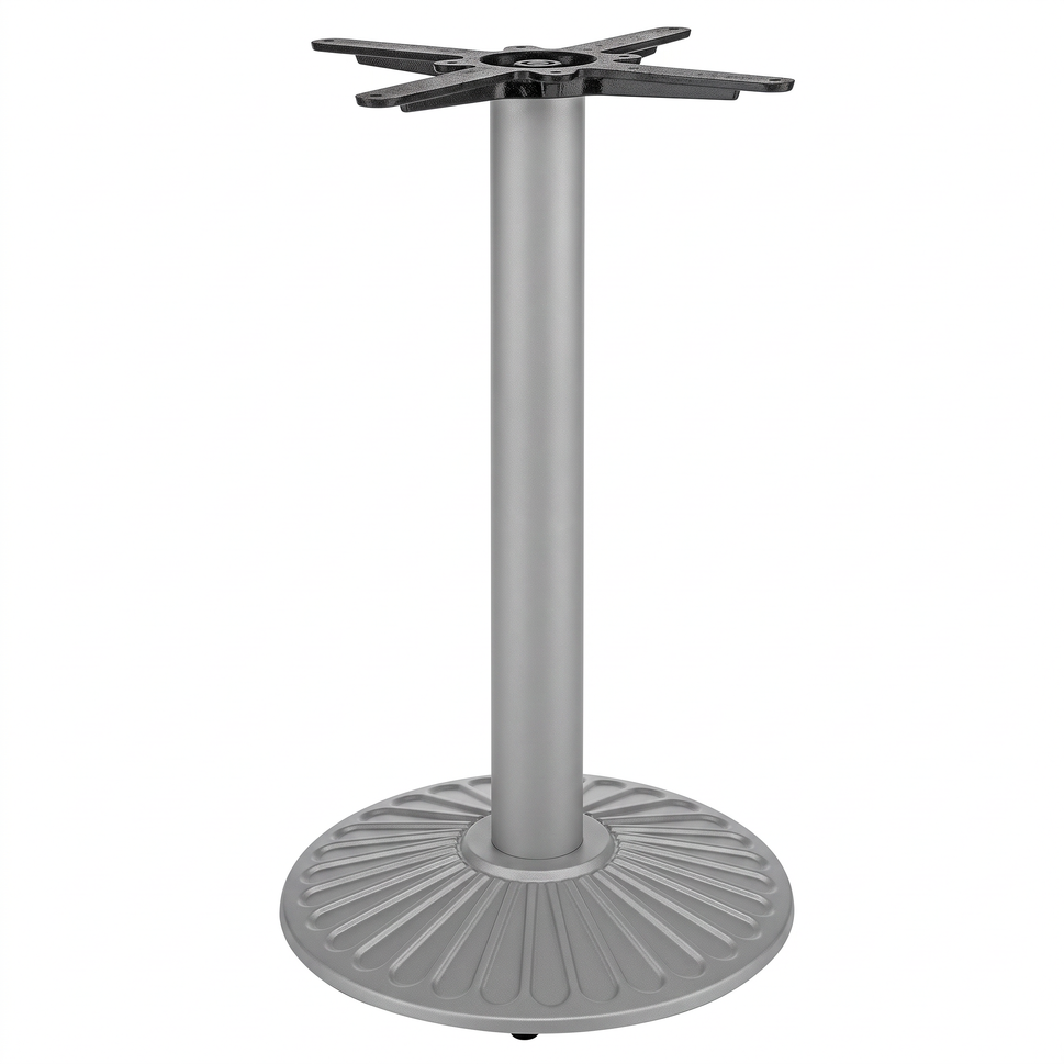 Crewe Small Round Black Cast Iron Table Base - Powdercoated