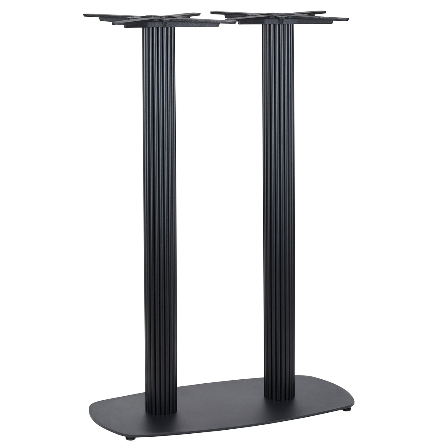 Caesar Rectangle Cast Iron Table Base - Twin Pedestal