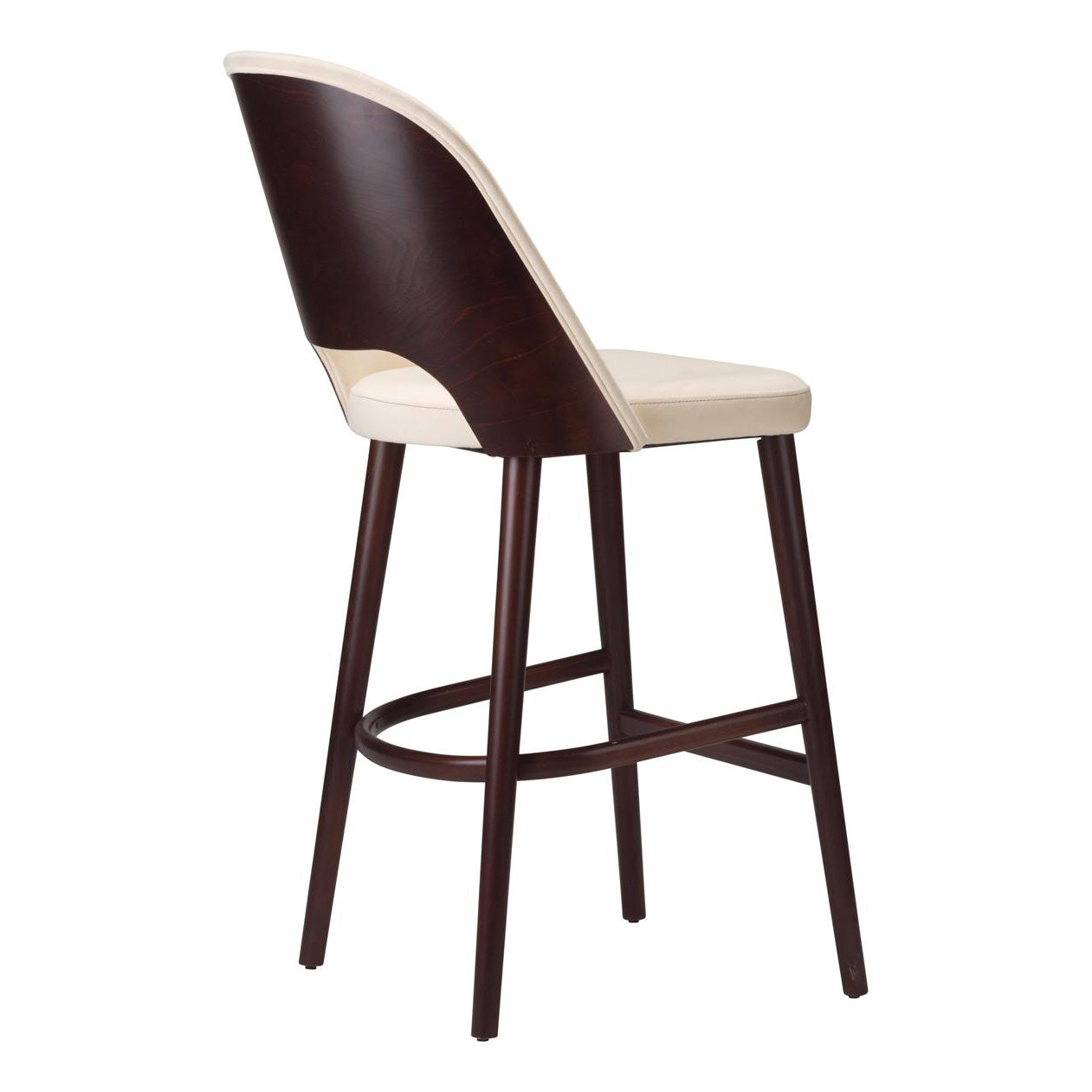 Calm CO Wooden Upholstered Bar Stool