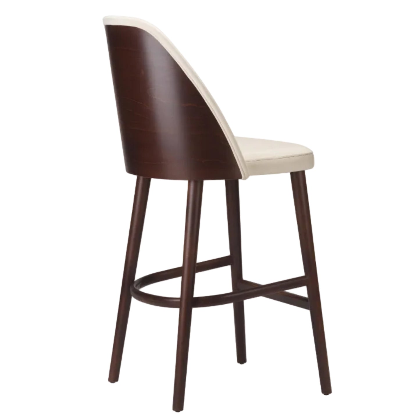 Calm Wooden Upholstered Side Chair