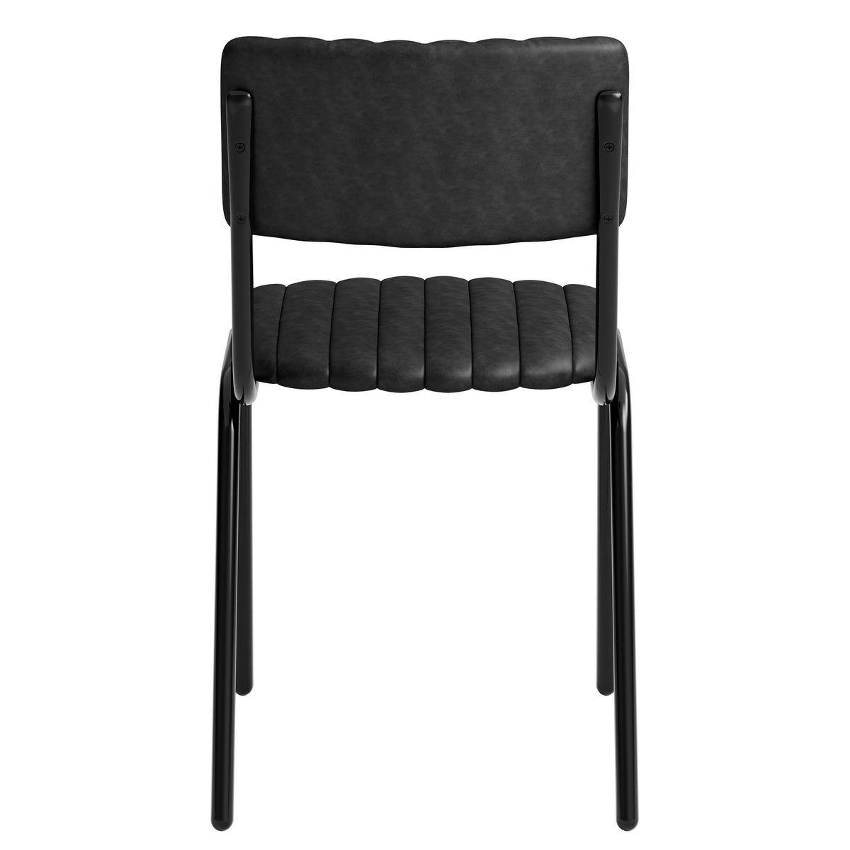Derby Faux Leather Industrial Side Chair