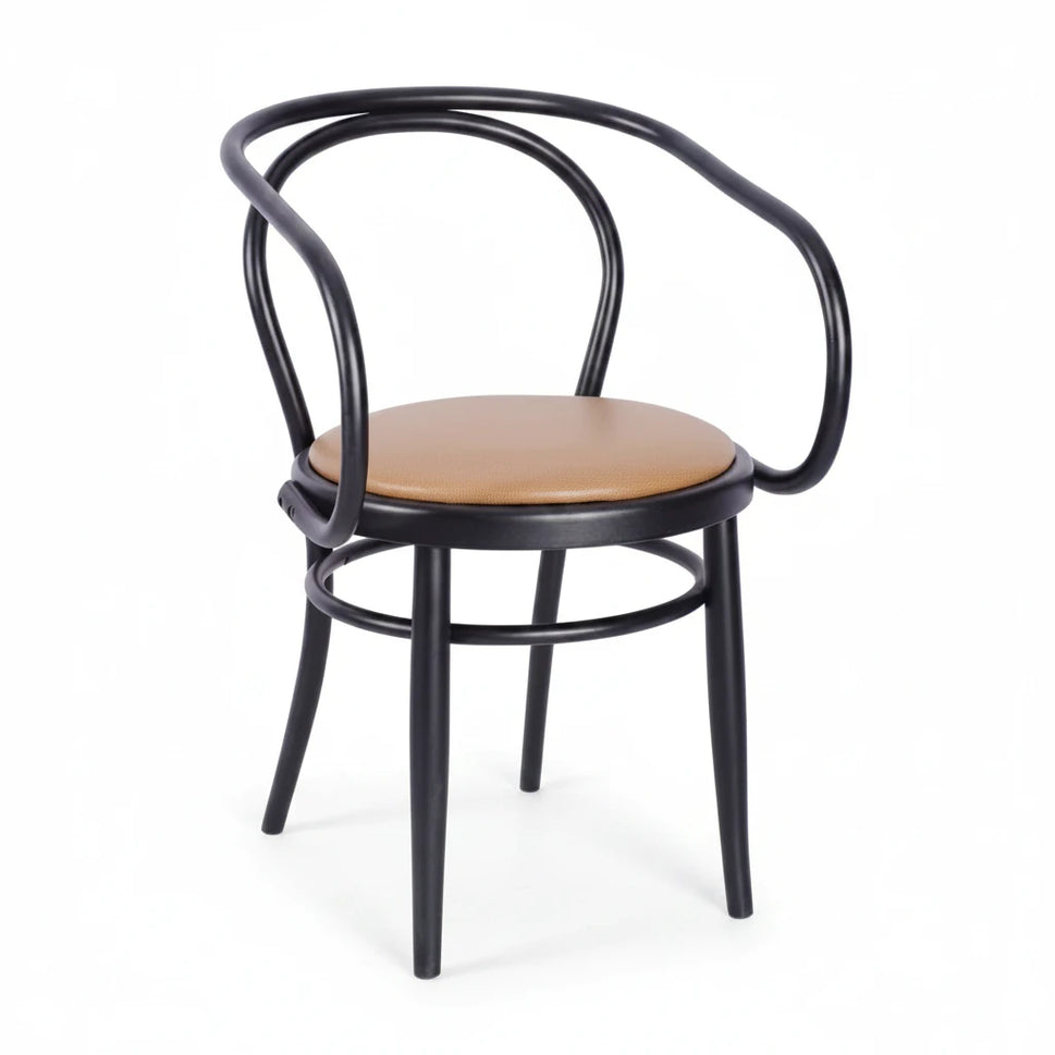 Beatrice Bentwood Wooden Upholstered Armchair
