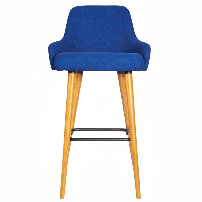 Camden Wooden Upholstered Bar Stool