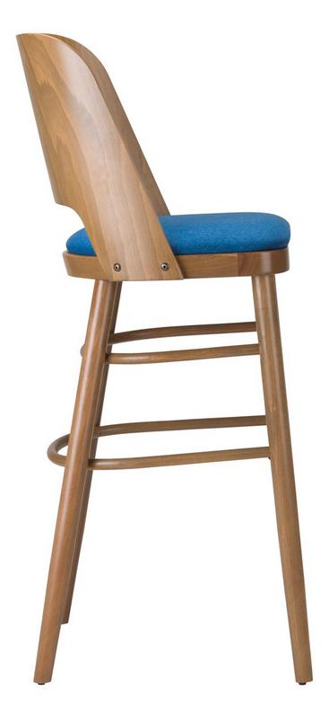 Alasia Wooden Upholstered Bar Stool
