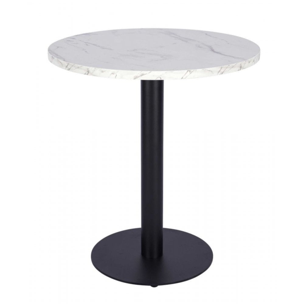 White Crystal Marble Restaurant Laminate Table Top - 25mm