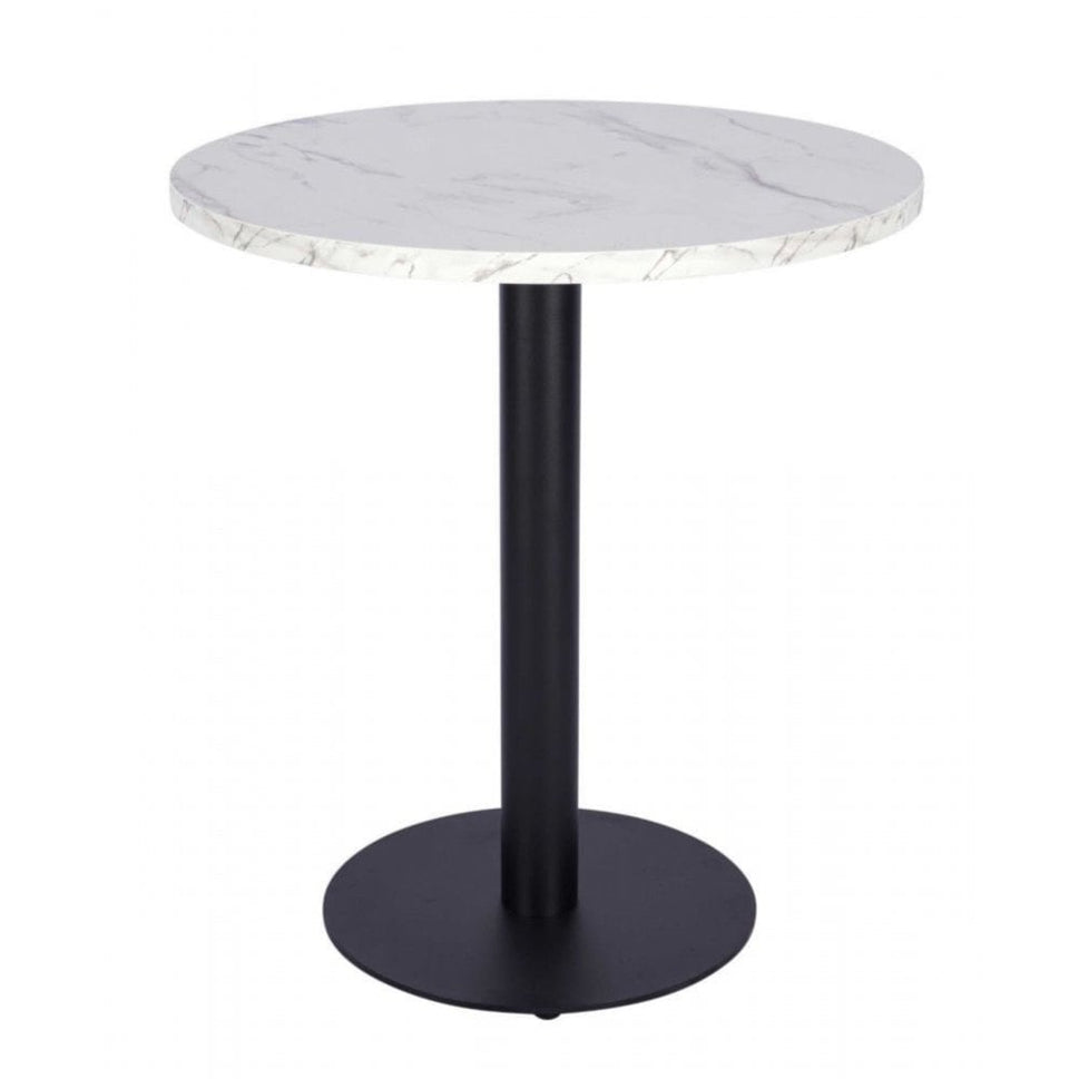 White Crystal Marble Restaurant Laminate Table Top - 25mm