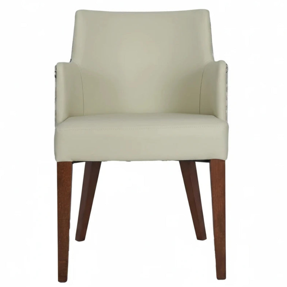 Bari Wooden Upholstered Lounge Chair