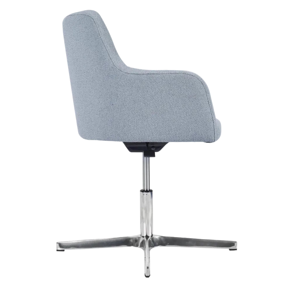 Huntington Wooden Upholstered Swivel Armchair
