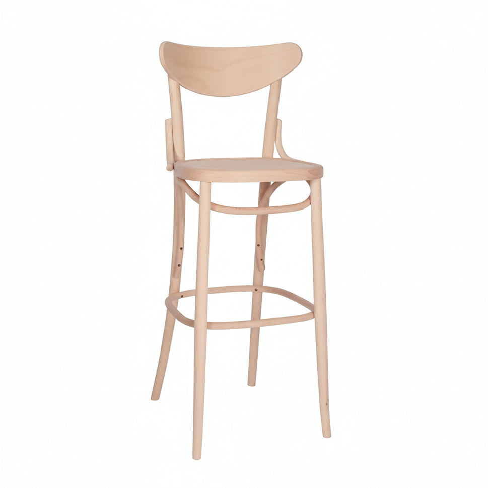 Hendon Bentwood Wooden Upholstered Bar Stool