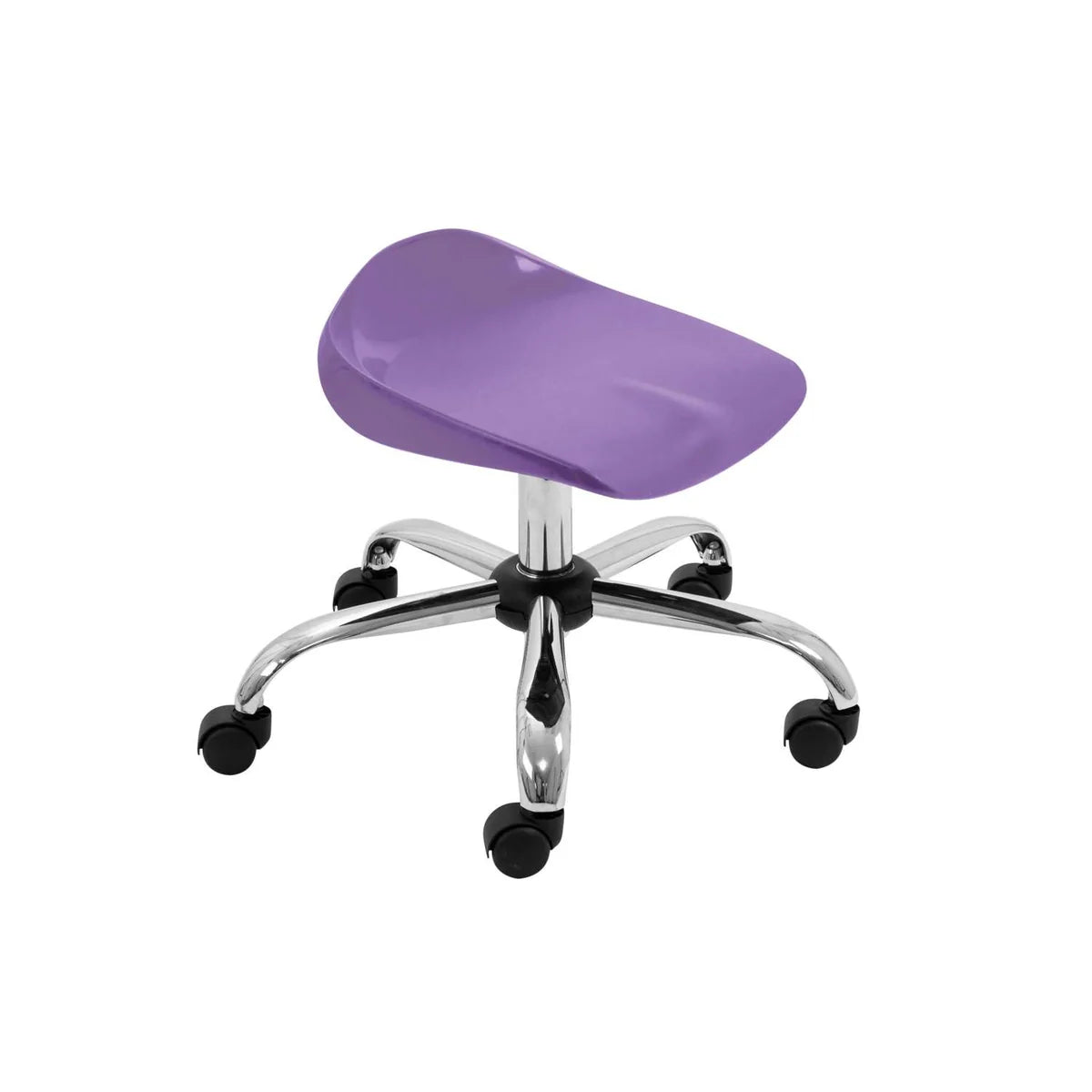 Titan Junior Swivel Classroom Stool with Chrome Base and Castors