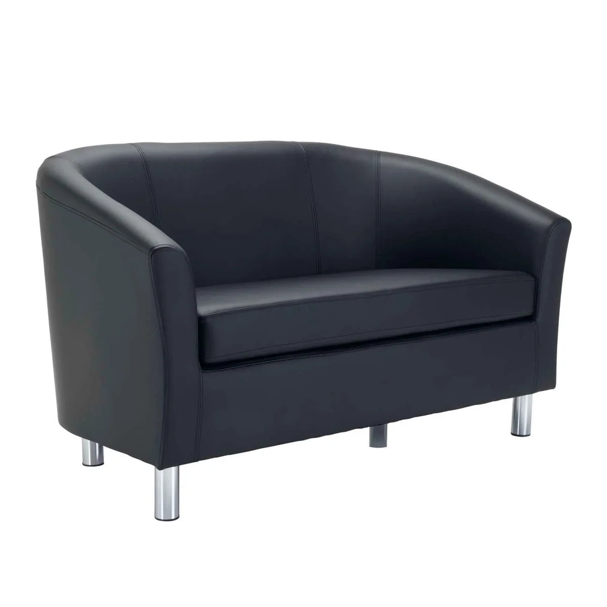 Terry Faux Leather 2-Seater Tub Sofa